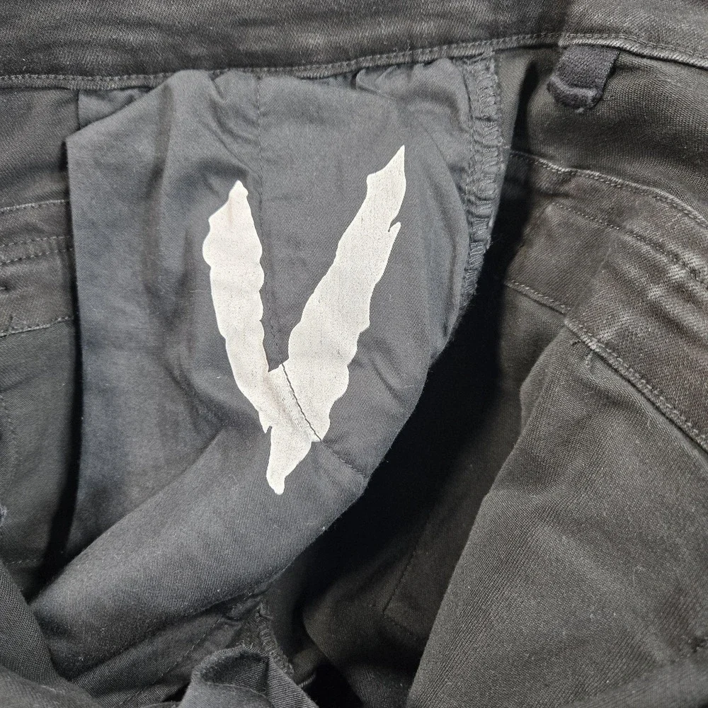 Valabasas Pants Mens 37x35 (36 Tag) Black Cargo Denim Bootcut Streetwear